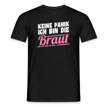 Bachelor Party Team Bride Hen Party - Men's T-Shirt - black - Front - AI Model Male 178 light (178cm)