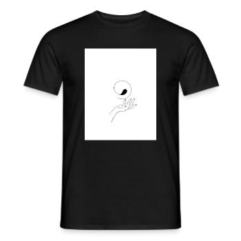 Yin yang Hand - Männer T-Shirt - Schwarz - Vorne - AI Model Male 178 light (178cm)