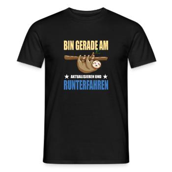Lustige Sprüche Fun Outfits Ironie Sarkasmus - Männer T-Shirt - Schwarz - Vorne - AI Model Male 178 light (178cm)