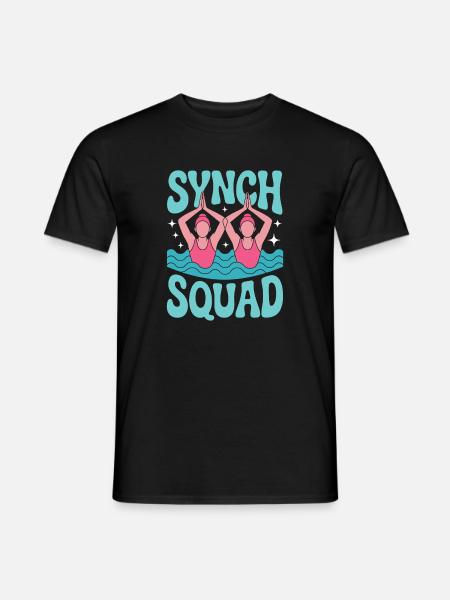 Synchronschwimmen Kunstschwimmen Wassersport - Männer T-Shirt - Schwarz