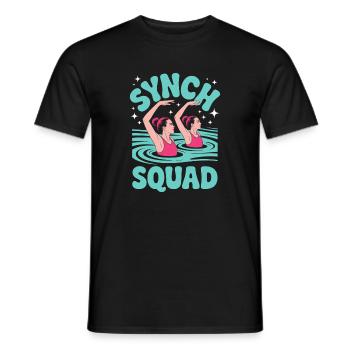 Synchronschwimmen Kunstschwimmen Wassersport - Männer T-Shirt - Schwarz - Vorne - AI Model Male 178 light (178cm)