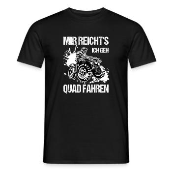 J’en ai assez, je fais du quad, du quad - T-shirt homme - noir - Devant - AI Model Male 178 light (178cm)