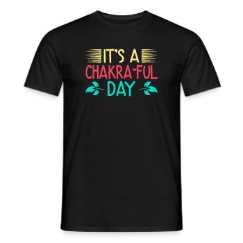 Yoga C’est une journée pleine de chakras Yoga amusant - T-shirt homme - noir - Devant - AI Model Male 178 light (178cm)