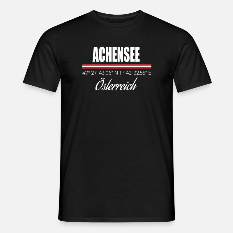 Achensee - Männer T-Shirt - Schwarz
