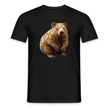 Wombats Wombat - Männer T-Shirt - Schwarz - Vorne - AI Model Male 178 light (178cm)