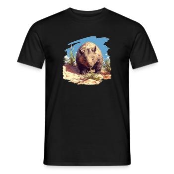 Wombats Wombat - Männer T-Shirt - Schwarz - Vorne - AI Model Male 178 light (178cm)
