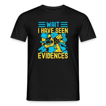 Forensic Science Major Have Seen Evidences - Men's T-Shirt - black - Front - AI Model Male 178 light (178cm)
