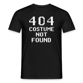 404 Costume Not Found - Männer T-Shirt - Schwarz - Vorne - AI Model Male 178 light (178cm)