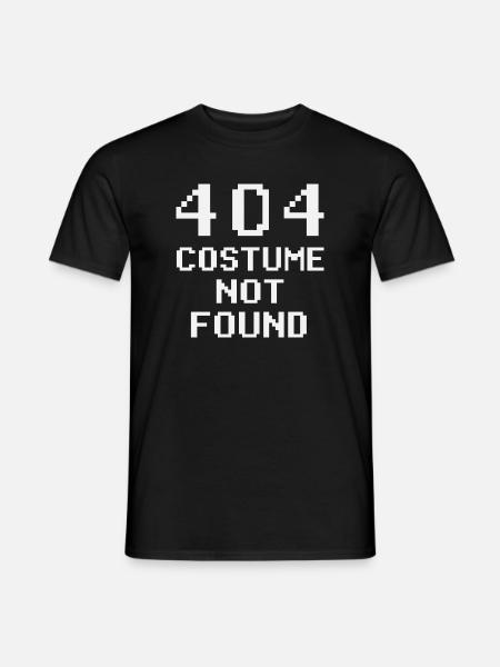 404 Costume Not Found - Men's T-Shirt - black