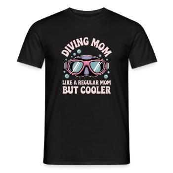 Diving Saying Mom Funny Diving Gift - Men's T-Shirt - black - Front - AI Model Male 178 light (178cm)