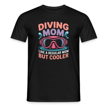 Diving Saying Mom Funny Diving Gift - Men's T-Shirt - black - Front - AI Model Male 178 light (178cm)