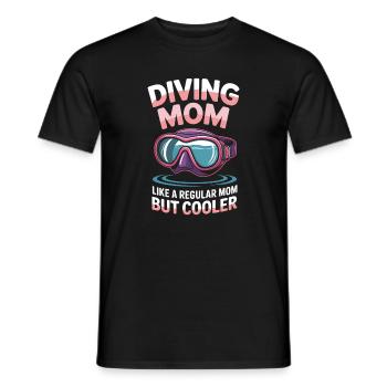 Diving Saying Mom Funny Diving Gift - Men's T-Shirt - black - Front - AI Model Male 178 light (178cm)