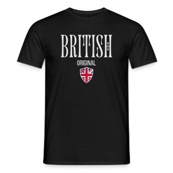 Original UK, I love UK - Men's T-Shirt - black - Front - AI Model Male 178 light (178cm)