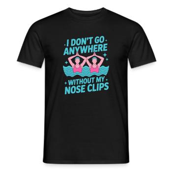 Natation synchronisée Natation artistique Sports nautiques - T-shirt homme - noir - Devant - AI Model Male 178 light (178cm)