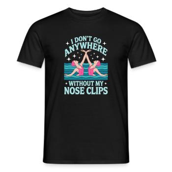 Synchronschwimmen Kunstschwimmen Wassersport - Männer T-Shirt - Schwarz - Vorne - AI Model Male 178 light (178cm)