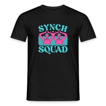 Synchronschwimmen Kunstschwimmen Wassersport - Männer T-Shirt - Schwarz - Vorne - AI Model Male 178 light (178cm)