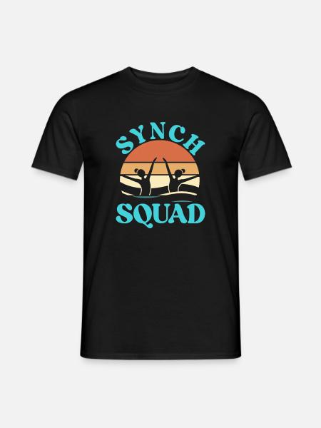 Synchronschwimmen Kunstschwimmen Wassersport - Männer T-Shirt - Schwarz