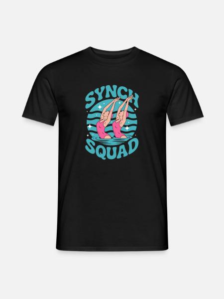 Synchronschwimmen Kunstschwimmen Wassersport - Männer T-Shirt - Schwarz