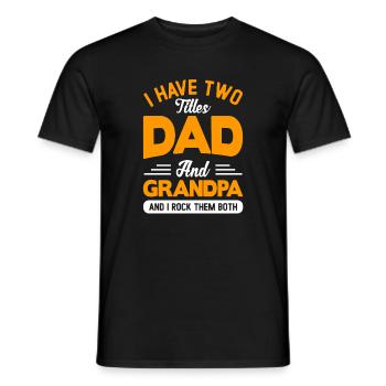 Bester Papa Der Welt Geschenke Weihnachten - Männer T-Shirt - Schwarz - Vorne - AI Model Male 178 light (178cm)