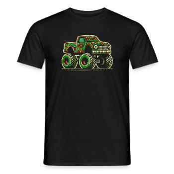Chemise tachetée Beadwork Monster Truck - T-shirt homme - noir - Devant - AI Model Male 178 light (178cm)