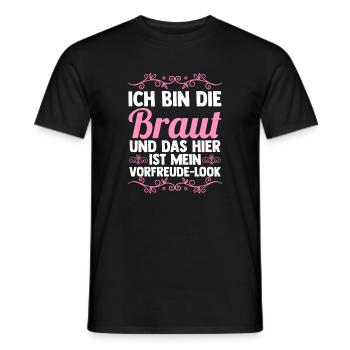 Bachelor Party Team Bride Hen Party - Men's T-Shirt - black - Front - AI Model Male 178 light (178cm)