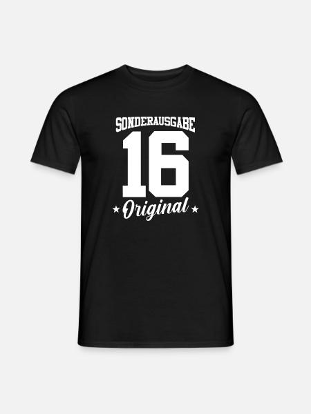 16 Birthday - Men's T-Shirt - black
