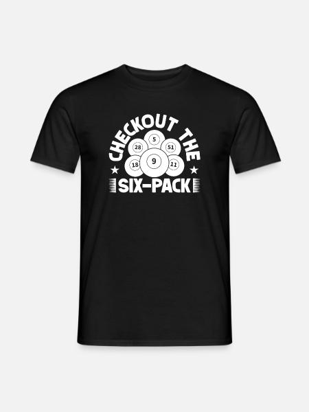Bingo Player Checkout The Six-Pack Bingo - Men's T-Shirt - black