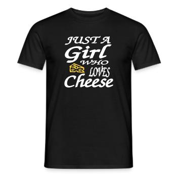 Käse - Männer T-Shirt - Schwarz - Vorne - AI Model Male 178 light (178cm)