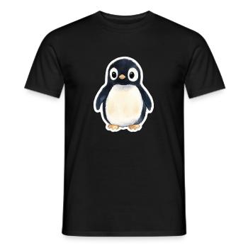 Pinguin - Männer T-Shirt - Schwarz - Vorne - AI Model Male 178 light (178cm)