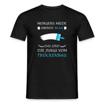 Drywall Drywall Drywall Fitter Saying - Men's T-Shirt - black - Front - AI Model Male 178 light (178cm)