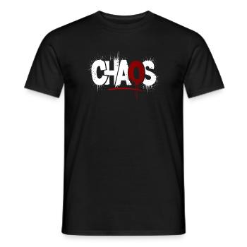 Symbolisme des éclaboussures de chaos - T-shirt homme - noir - Devant - AI Model Male 178 light (178cm)