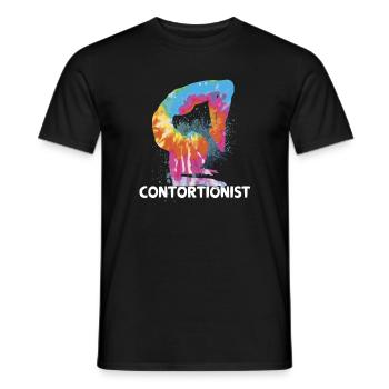 Quote for a contortionist - Men's T-Shirt - black - Front - AI Model Male 178 light (178cm)