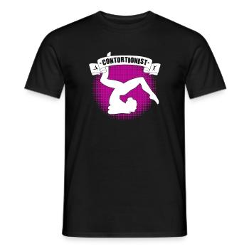 Quote for a contortionist - Men's T-Shirt - black - Front - AI Model Male 178 light (178cm)