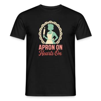 Traditionelle Frau Vintage Sahm Retro Hausfrau - Männer T-Shirt - Schwarz - Vorne - AI Model Male 178 light (178cm)