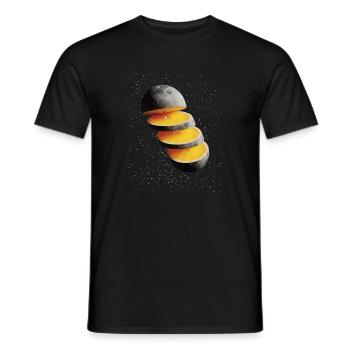Sliced Lemon Moon Moon Lemon - Men's T-Shirt - black - Front - AI Model Male 178 light (178cm)