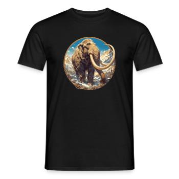 Mammouths Mammouth - T-shirt homme - noir - Devant - AI Model Male 178 light (178cm)