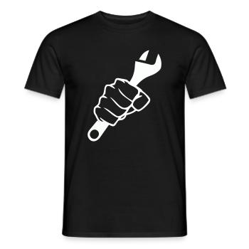 Fists and Screwdriver Force - Men's T-Shirt - black - Front - AI Model Male 178 light (178cm)