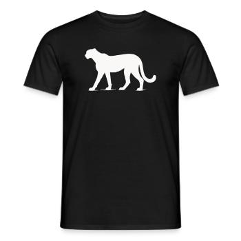 Gepard Tier  - Männer T-Shirt - Schwarz - Vorne - AI Model Male 178 light (178cm)