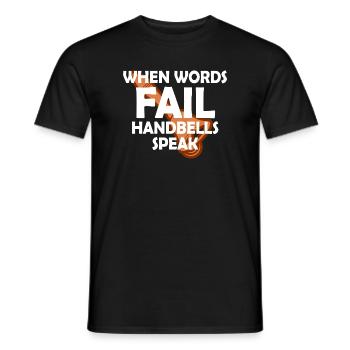 Chorale Instrument de musique Cloche à main Chorale - T-shirt homme - noir - Devant - AI Model Male 178 light (178cm)