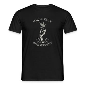 Cadavre Science Humour noir Mort Positif - T-shirt homme - noir - Devant - AI Model Male 178 light (178cm)