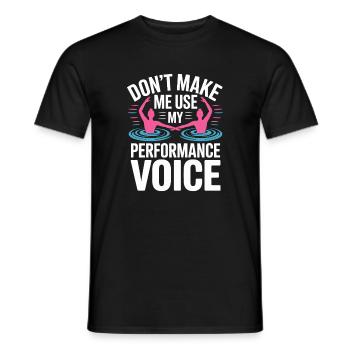 Natation synchronisée Natation artistique Sports nautiques - T-shirt homme - noir - Devant - AI Model Male 178 light (178cm)
