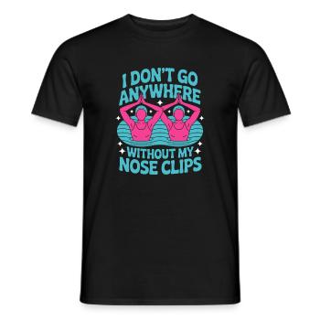 Synchronschwimmen Kunstschwimmen Wassersport - Männer T-Shirt - Schwarz - Vorne - AI Model Male 178 light (178cm)