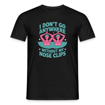 Synchronschwimmen Kunstschwimmen Wassersport - Männer T-Shirt - Schwarz - Vorne - AI Model Male 178 light (178cm)