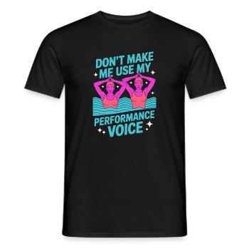 Natation synchronisée Natation artistique Sports nautiques - T-shirt homme - noir - Devant - AI Model Male 178 light (178cm)
