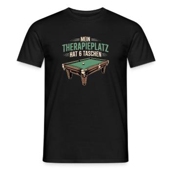 Jouer au billard Snooker Joueurs de billard - T-shirt homme - noir - Devant - AI Model Male 178 light (178cm)