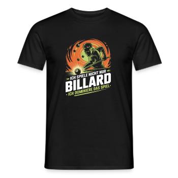 Billard Spielen Pool Snooker Billardspieler - Männer T-Shirt - Schwarz - Vorne - AI Model Male 178 light (178cm)