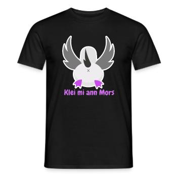« Klei mi ann Mors » Humour nord-allemand - T-shirt homme - noir - Devant - AI Model Male 178 light (178cm)