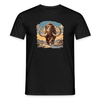 Mammouths Mammouth - T-shirt homme - noir - Devant - AI Model Male 178 light (178cm)
