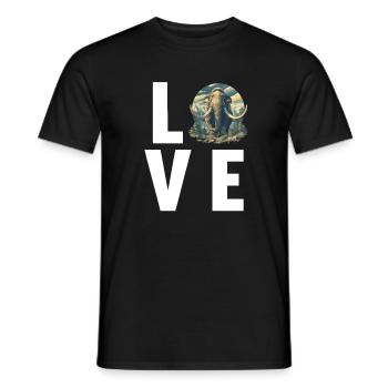 Mammouths Mammouth - T-shirt homme - noir - Devant - AI Model Male 178 light (178cm)