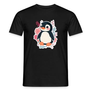 Pingouin - T-shirt homme - noir - Devant - AI Model Male 178 light (178cm)